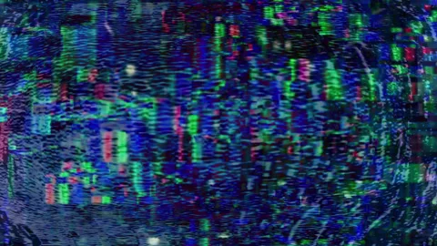 4K glitch effects video delivers an electrifying mix of dynamic pixelation,  Stock Footage 297766609