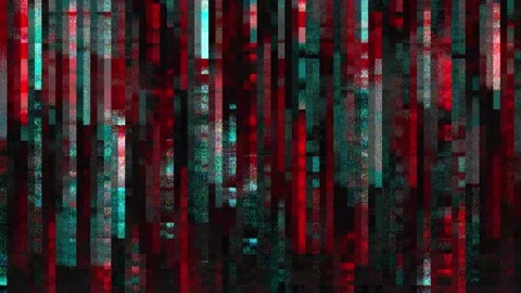 4K Glitched abstract background with a digital signal error and collapsing data Stock Footage 234946522