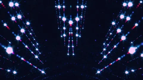 4k glitter lights with colorful strings moving background Stock Footage 261010673