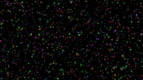 4k Glitter Particles Looped Side Colorful Видео 133138107