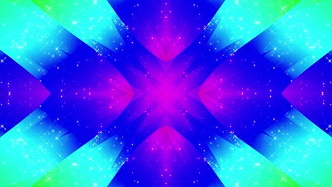 4k Glitter Rainbow Patterns. Looped Background Video stock 230151919