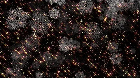 4k Glitter Snowflakes Overlay Video stock 165753602