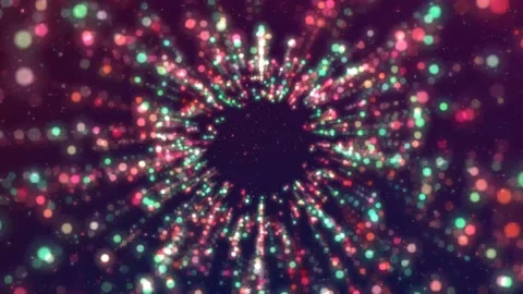 4K Glittering Particle Tunnel, Background Shining Particles Stock Footage 147171843