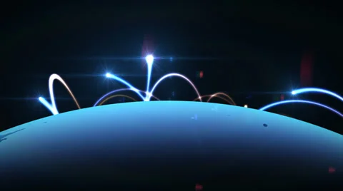 4K Global network Video stock 38824071