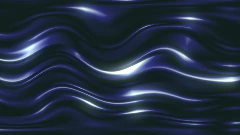 4K Glossy Navy Blue Waving Silk Fabric Motion Background Loop Vídeos de archivo 340466103