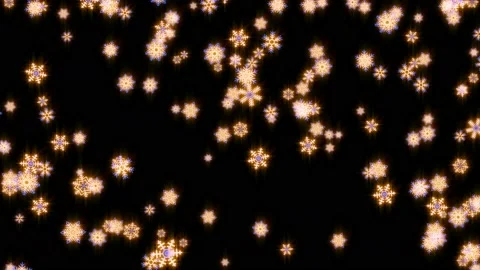 4k Glow Snowflakes Video stock 145269933
