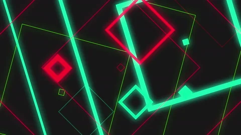 4k Glow Square Abstract Background Animation Seamless Loop. Stock-Footage 63132511