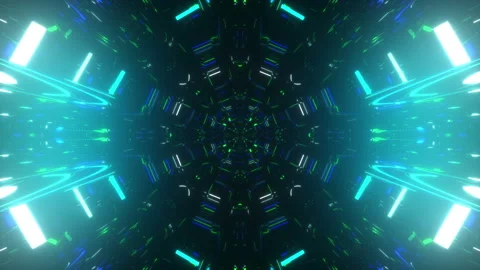 4k Glow Tunnel. Vj Loop Видео 155202827