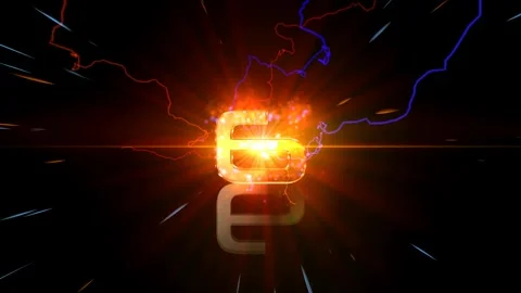 4k glowing countdown numbers with glitter particles Stock Footage 260771877