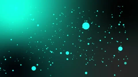 4K Glowing Cyan Aqua Particles Motion Background Loop Stock Footage 340467503