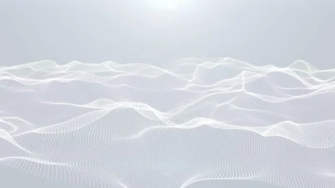 4K Glowing dots surface. Wavy structure .Glow particles. Stock Footage 112284931