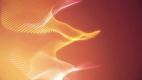 4K Glowing dots surface. Wavy structure .Glow particles. Stock Footage 112362928