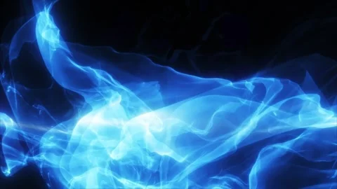 4K glowing light blue waves pattern, motion abstract trendy colorful abstract Stock Footage 270812047