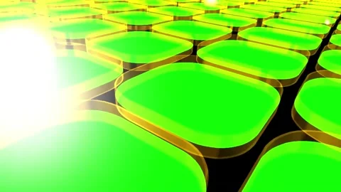 4k glowing lights with green screen Stock Footage 258636088