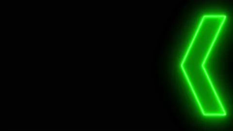 4K Glowing Neon Arrows Animation. Moving left arrows isolated seamless loop. Stock Footage 171628002