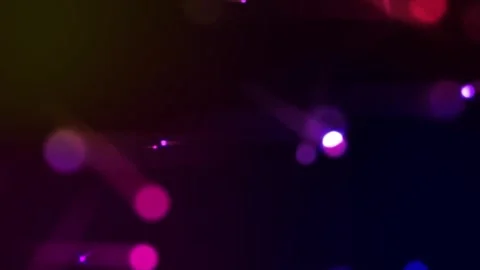 4k Glowing Neon Bubbles Moving Spherical Motion Background Stock Footage 313856608