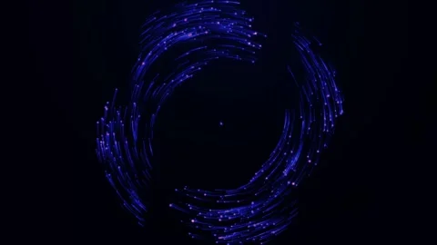 4k Glowing Particles Spinning Motion Background Stock Footage 318765406