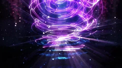 4k Glowing Purple  Wire Shape Fractal Moving Background 스톡 동영상 311309132