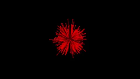 4K glowing red particle effect. Vibrant ... | Stock Video | Pond5