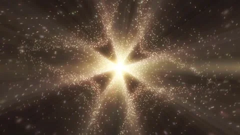 4k Glowing Spirals Orange Star Hyper Space Motion Background Stock Footage 304190218