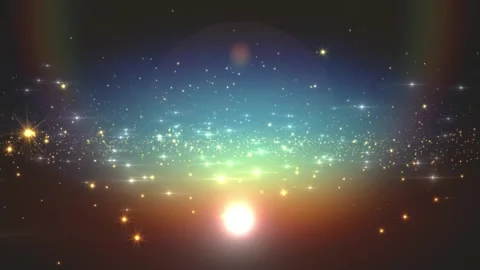 4k Glowing Sunset Flares Motion Background Stock Footage 328467156