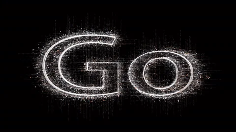 4k Go Programming language word tag cloud,binary computer code. 库存影片 107961012