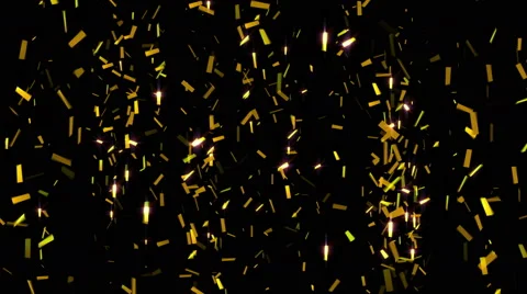 4k gold confetti Stock Footage 46365813