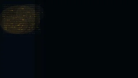 4K Gold Data Network Background with Digital Grid and Copy Space loop Stock Footage 336219654