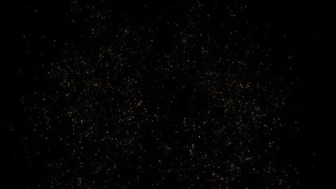 4K Gold Explosion effect. Festive Fireworks. Isolated on black background. Stock Footage 256975185