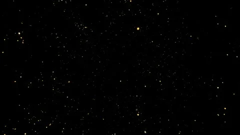 4K Gold Explosion effect. Festive Fireworks. Isolated on black background. Stock Footage 256975188