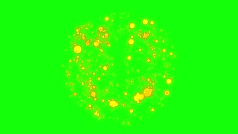 4K Gold Explosion effect. Festive Fireworks. Isolated on alpha channel.  Stock Footage 257344190