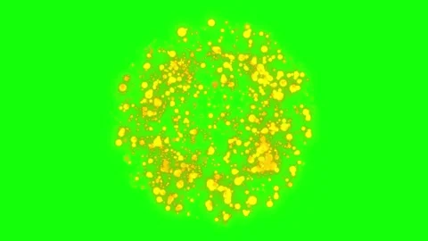 4K Gold Explosion effect. Festive Fireworks. Isolated on alpha channel.  Stock Footage 257344222
