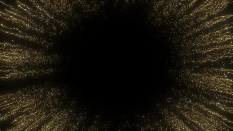 4K Gold Explosion effect. Festive Fireworks. Isolated on black background. Stock-Footage 304215780