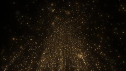 4K Gold Explosion effect. Festive Fireworks. Isolated on black background. Stock Footage 304215894