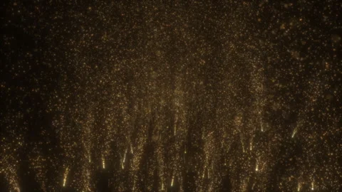 4K Gold Explosion effect. Festive Fireworks. Isolated on black background. Stock Footage 304215945
