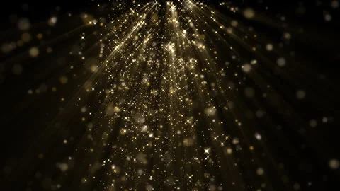 4K Gold Explosion effect. Festive Fireworks. Isolated on black background. Stock Footage 304217262