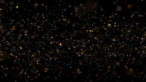 4K Gold Explosion effect. Festive Fireworks. Isolated on black background. Stock Footage 304217840