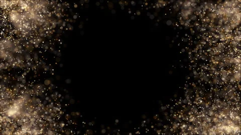 4K Gold Explosion effect. Festive Fireworks. Isolated on black background. Stock Footage 304218033