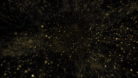 4K Gold Explosion effect. Festive Fireworks. Isolated on black background. Stock Footage 304218233