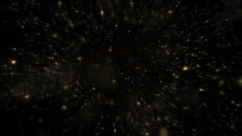 4K Gold Explosion effect. Festive Fireworks. Isolated on black background. Stock Footage 304218321