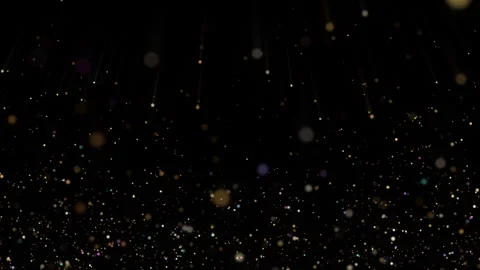 4K Gold Explosion effect. Festive Fireworks. Isolated on black background. Stock Footage 304218552