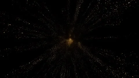 4K Gold Explosion effect. Festive Fireworks. Isolated on black background. Stock Footage 304219527