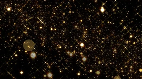 4k gold glitter particles Stock Footage 201318812