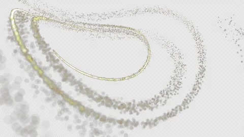 4K Gold Light Particle Trails Elegant Glow Motion Graphics Effect. Gold par.. Stock Footage 317434110