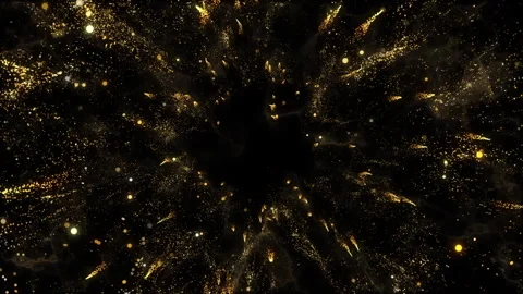 4k Gold Particles Explosion. Motion Background. Golden glitter particle. Stock Footage 304219288