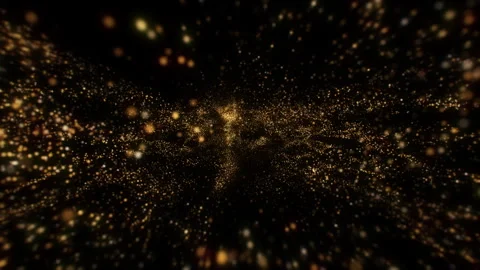 4k Gold Particles Explosion. Motion Background. Golden glitter particle. Stock Footage 304219570