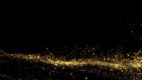 4k Gold Particles Explosion. Motion Background. Golden glitter particle. Stock Footage 304220148