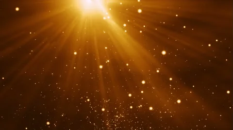 4k Gold Particles Light Stream Animation Background Seamless Loop. Stock Footage 56608602