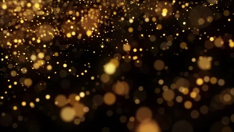 4k Gold Particles Way. Motion Background. Golden glitter particle Stock Footage 256972433