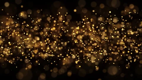 4k Gold Particles Way. Motion Background. Golden glitter particle Stock Footage 256972509